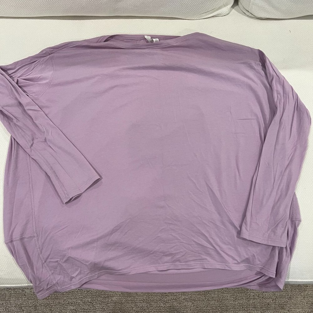 Lululemon Lilac Back in Action Long Sleeve Shirt
